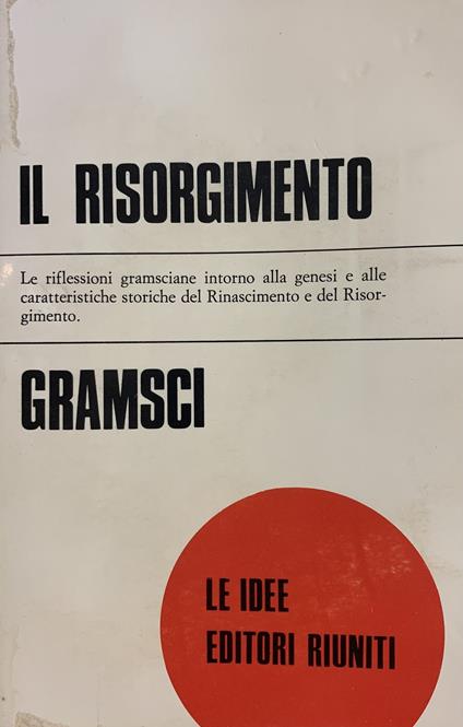 Il Risorgimento - Antonio Gramsci - copertina