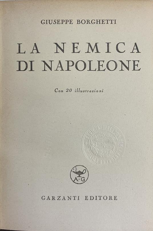 La Nemica Di Napoleone - copertina