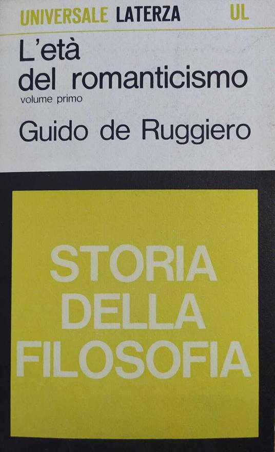 L' Età Del Romanticismo - Guido De Ruggiero - copertina