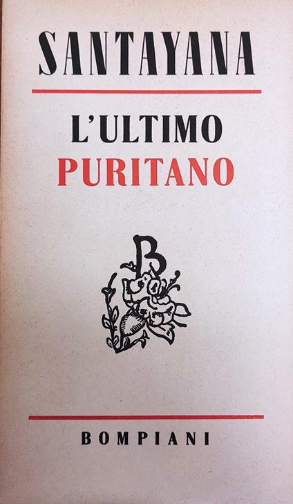 L' Ultimo Puritano - George Santayana - copertina