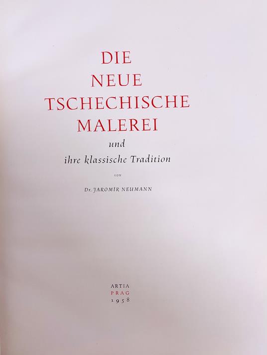 Die Neue Tschechische Malerei Und Ihre Klassische Tradition - copertina