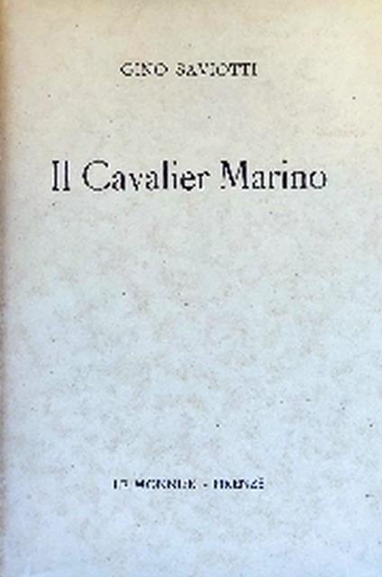 Il Cavalier Marino - copertina