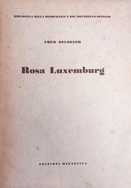 Rosa Luxemburg - copertina