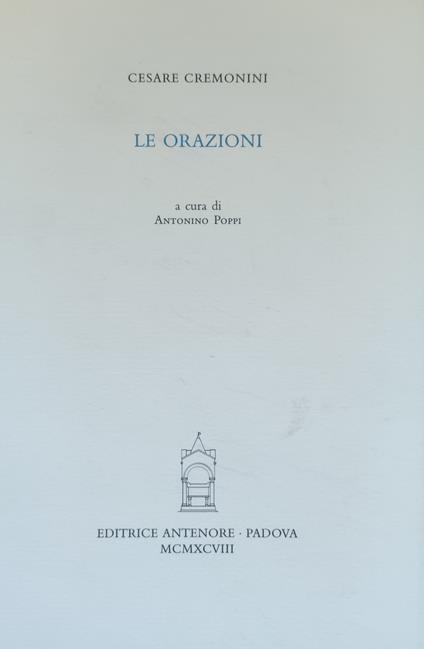 Orazioni - Cesare Cremonini - copertina