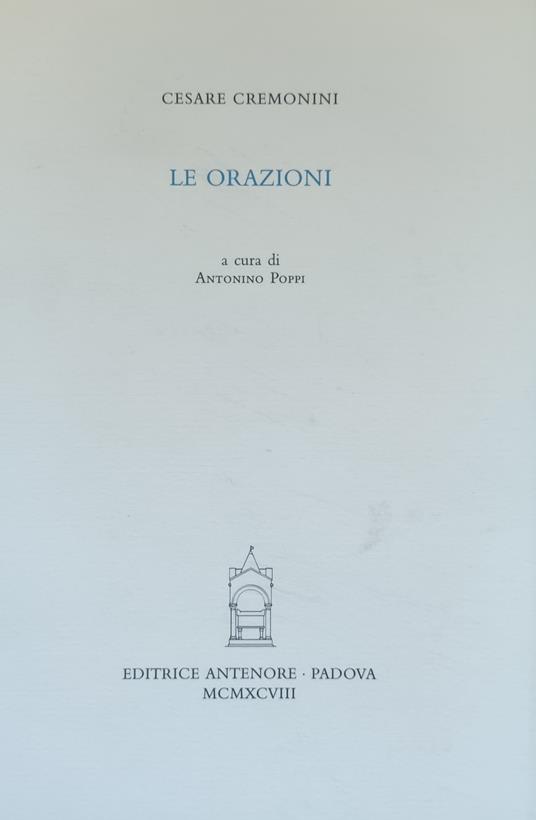 Orazioni - Cesare Cremonini - copertina