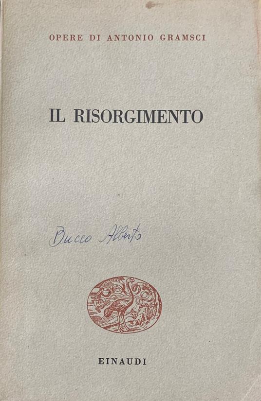 Risorgimento - Antonio Gramsci - copertina