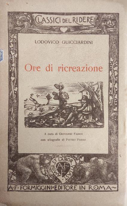 Ore Di Ricreazione - Lodovico Guicciardini - copertina