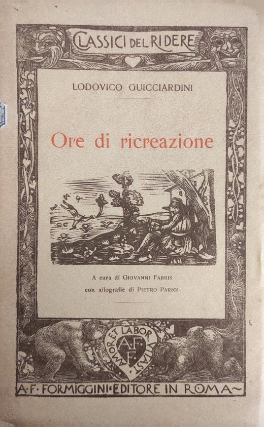 Ore Di Ricreazione - Lodovico Guicciardini - copertina
