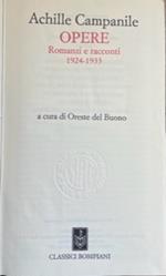 Opere. Romanzi E Racconti 1924-1933