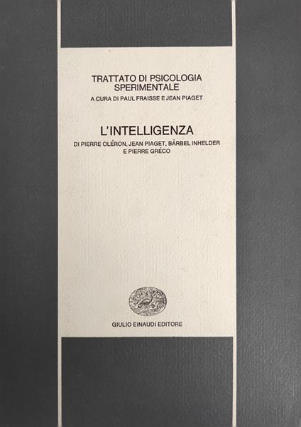 L' Intelligenza - copertina