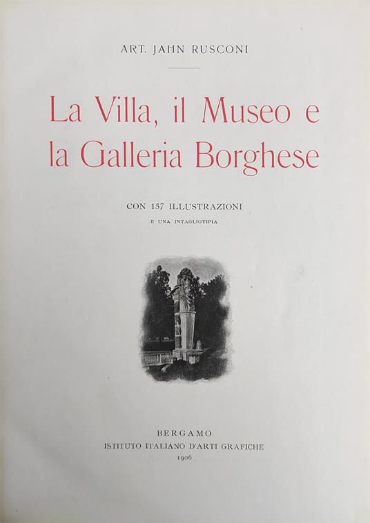 La Villa, Il Museo E La Galleria Borghese - copertina