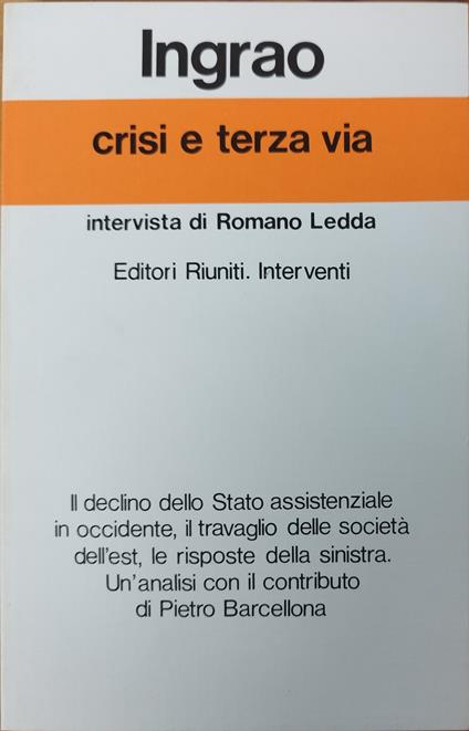 Crisi E Terza Via - Pietro Ingrao - copertina