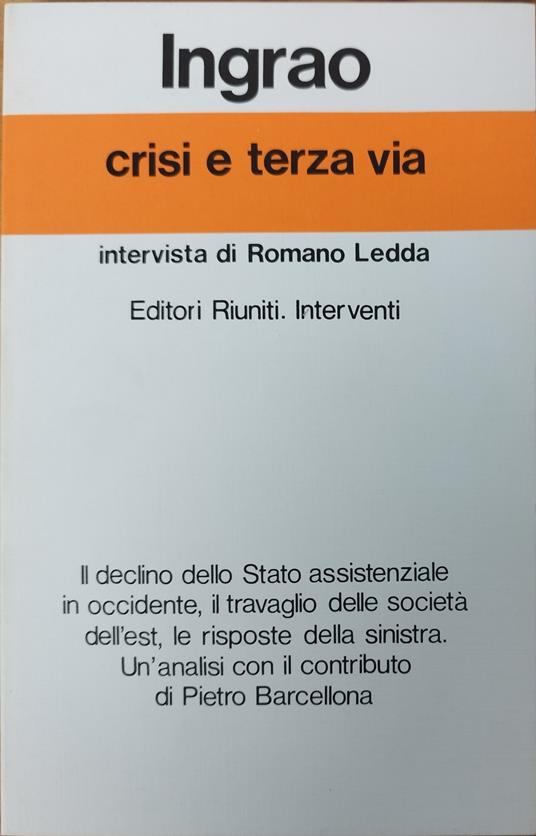 Crisi E Terza Via - Pietro Ingrao - copertina