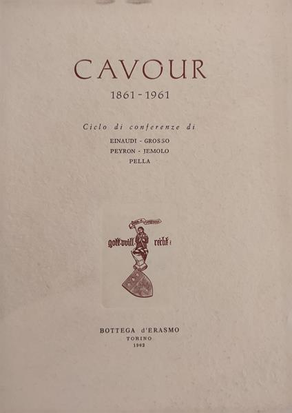 Cavour 1861 - 1961 - copertina
