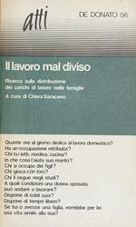 Il Lavoro Mal Diviso. Ricerca Sulla Distribuzione Dei Carichi Di Lavoro Nelle Famiglie