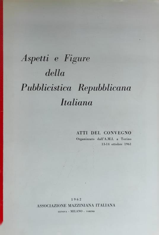 Aspetti E Figure Della Pubblicistica Repubblica Italiana - copertina