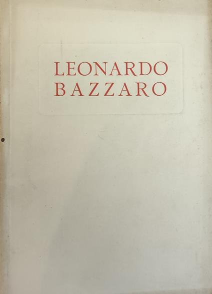 Mostra Di Leonardo Bazzaro - copertina