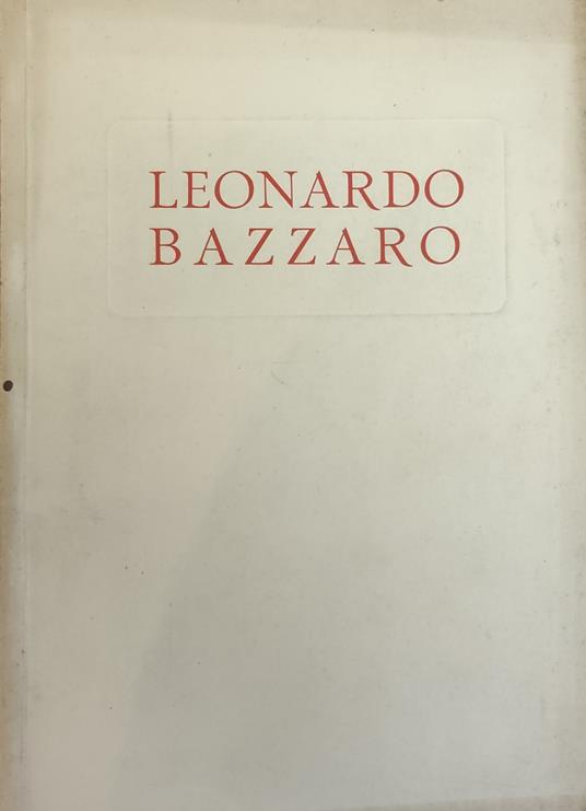 Mostra Di Leonardo Bazzaro - copertina