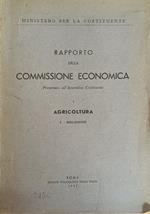 Rapporto Delle Commissione Economica. Agricoltura - Relazione
