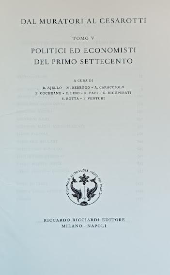 Dal Muratori Al Cesarotti Vol. V - Emilio Bigi - copertina
