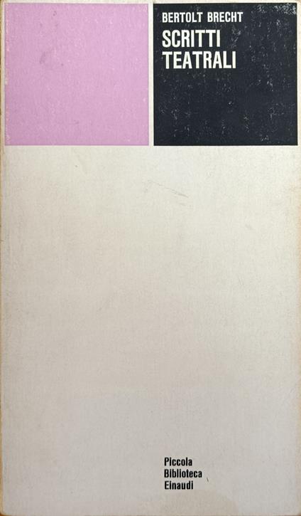 Scritti Teatrali - Bertolt Brecht - copertina