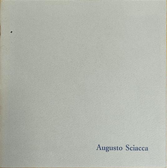 Augusto Sciacca - copertina