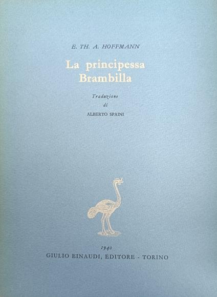 La Principessa Brambilla - Ernst Hoffmann - copertina