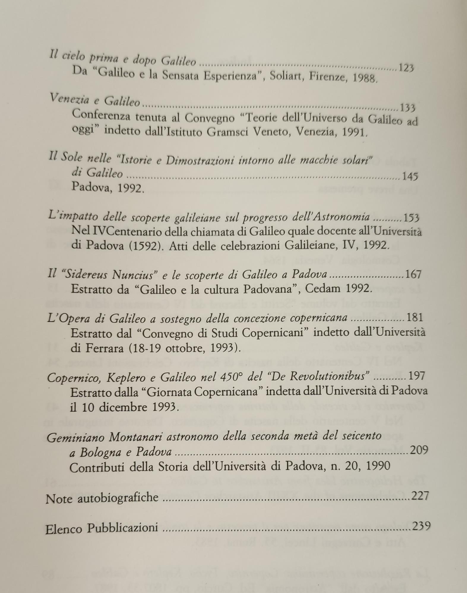 Spigolature Galileiane