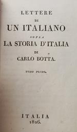 Lettere Di Un Italiano Sopra La Storia D'Italia