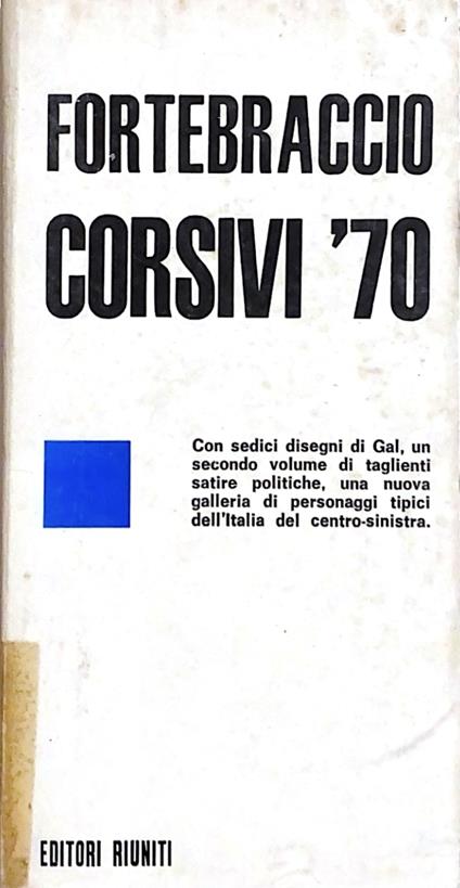 Corsivi '70 - Fortebraccio - copertina
