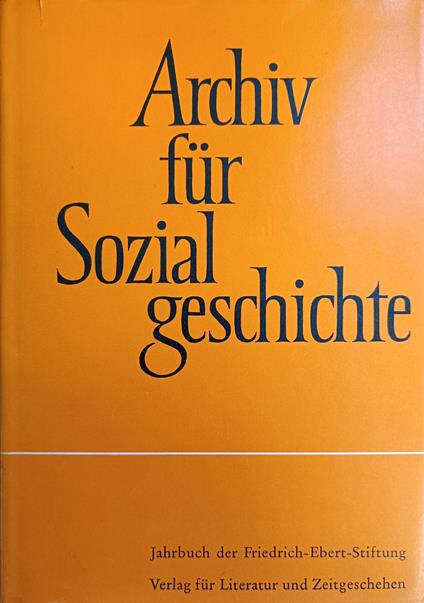 Archiv Fur Sozialgeschichte - copertina