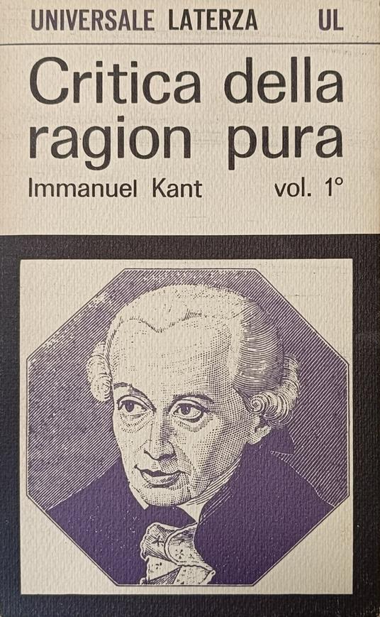 Critica Della Ragion Pura - Immanuel Kant - copertina