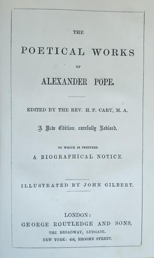 The Poetical Works - Alexander Pope - copertina