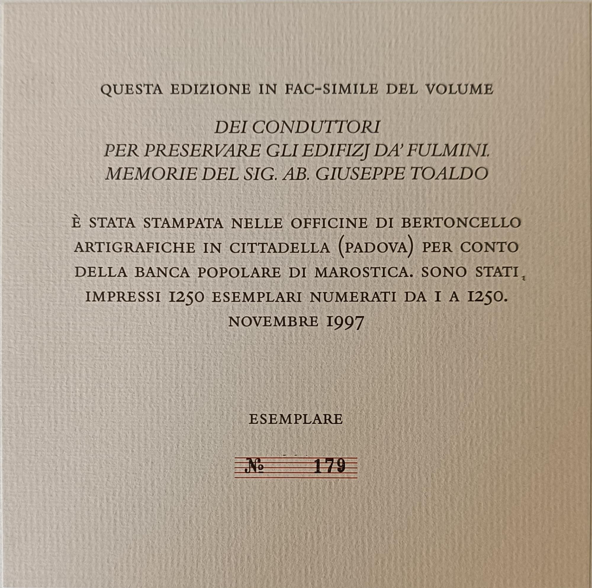 Dei Conduttori Per Preservare Gli Edifizj Dà Fulmini