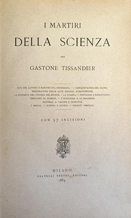 I Martiri Della Scienza - copertina