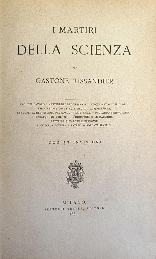 I Martiri Della Scienza - copertina