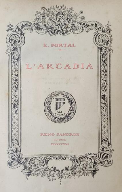 L' Arcadia - Emmanuel Portal - copertina