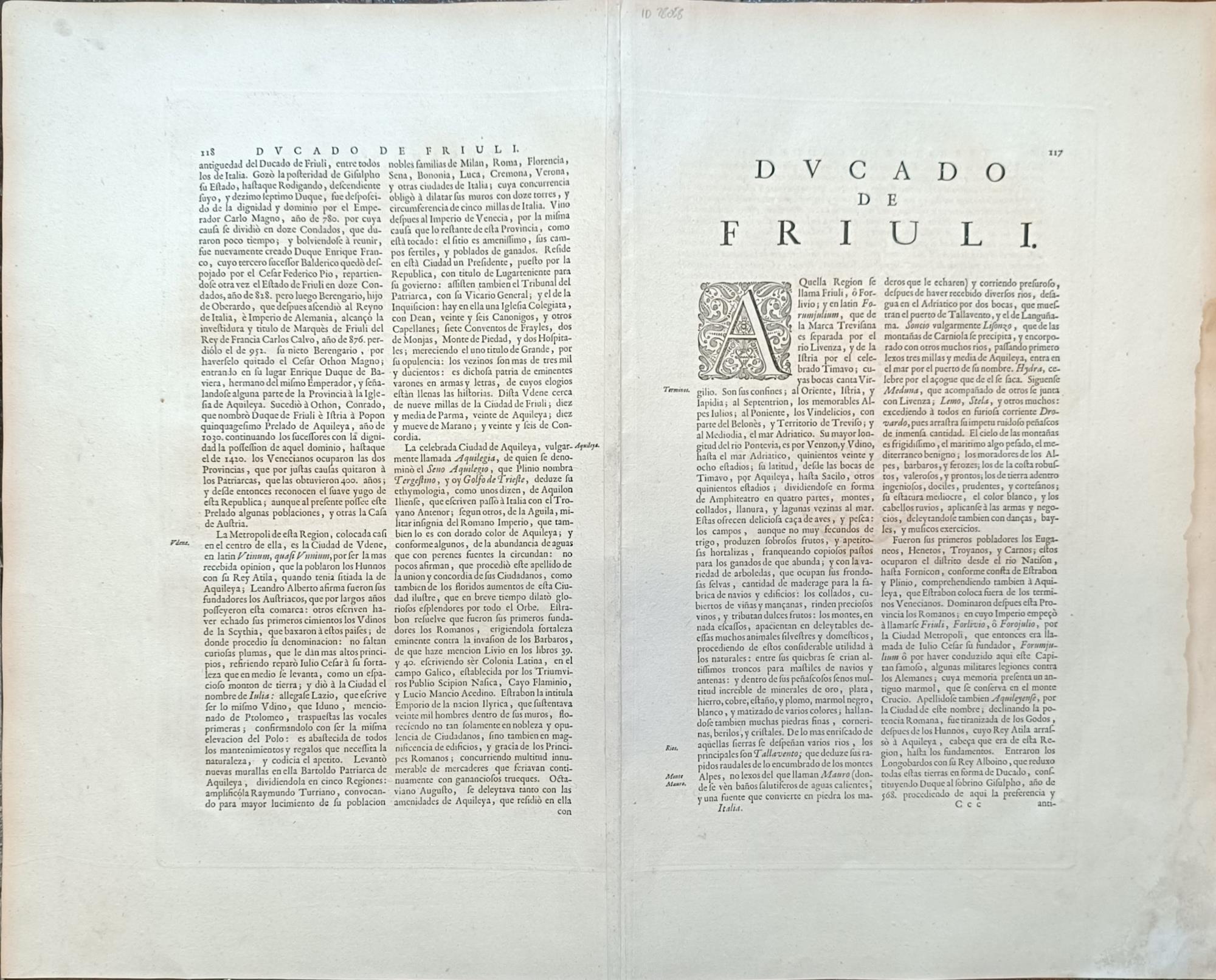 Patria Del Friuli Olim Forum Iulii