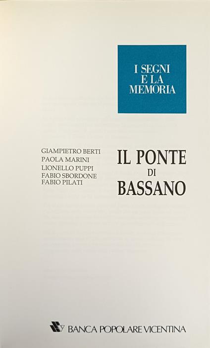 Il Ponte Di Bassano - copertina