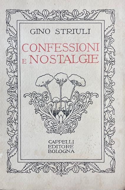 Confessioni E Nostalgie - copertina