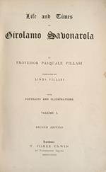 Life And Works Of Girolamo Savonarola