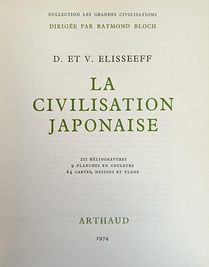 La Civilisation Japonaise - copertina