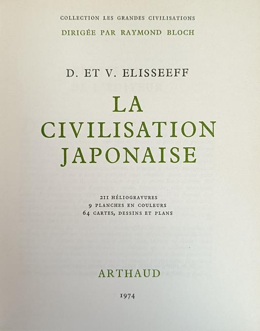 La Civilisation Japonaise - copertina