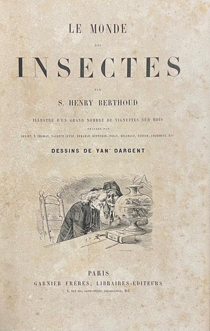 Le Monde Des Insectes - copertina