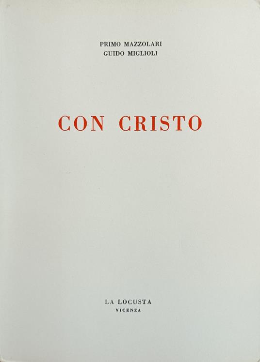 Con Cristo - Primo Mazzolari - copertina