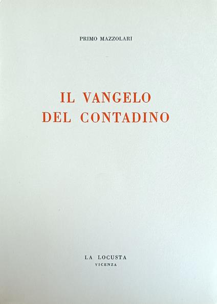 Il Vangelo Del Contadino - Primo Mazzolari - copertina