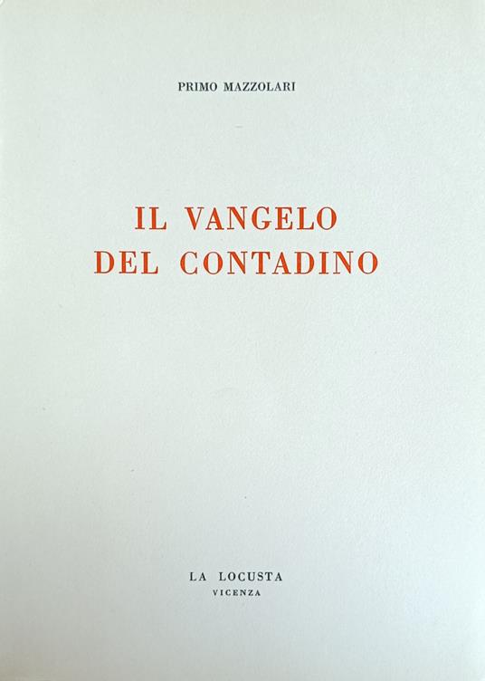 Il Vangelo Del Contadino - Primo Mazzolari - copertina