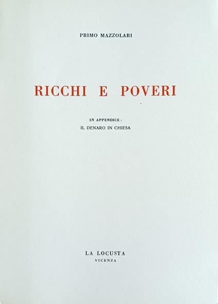 Ricchi E Poveri - Primo Mazzolari - copertina