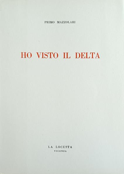 Ho Visto Il Delta - Primo Mazzolari - copertina