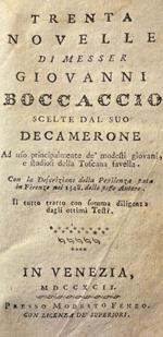 Trenta Novelle Di Messer Giovanni Boccaccio Scelte Dal Suo Decamerone